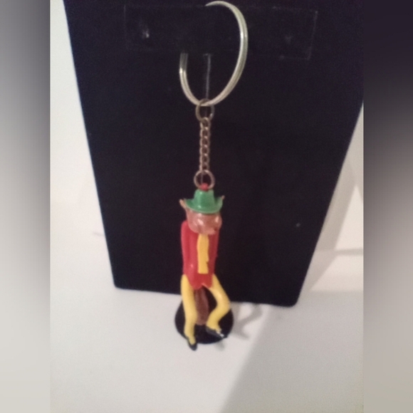Honest John Fox Character Pinocchio Keychain Purse Charm RARE Vintage - Picture 1 of 5